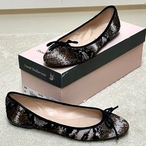 Sweet Ballerina velvet taupe print women ballerina flats 8